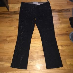 Stella mccartney paint splattered black jeans 29